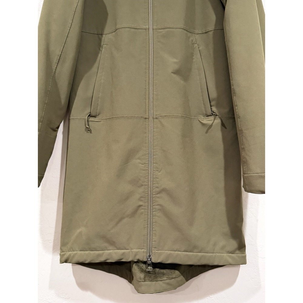 The North Face Womens Shelbe Raschel Parka Olive Green Softshell Jacket Size S - Picture 6 of 11